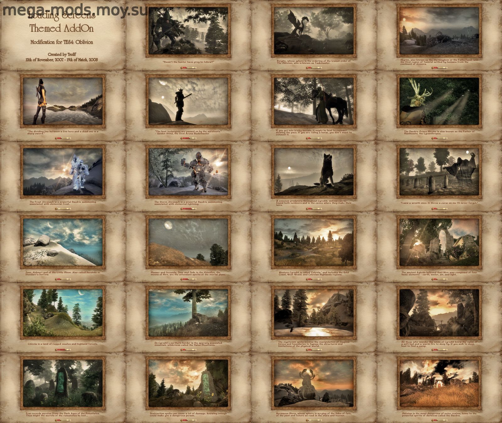 Loading Screens Themed AddOn v1.0